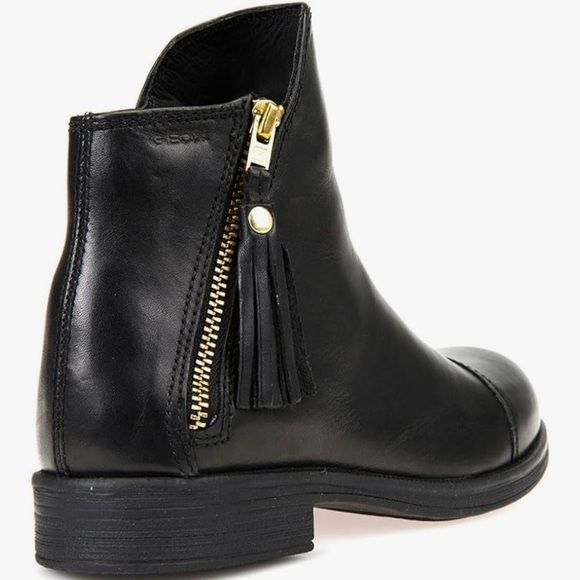 Geox Girls Chelsea LEATHER Ankle Boots size 34 M EU (3 M US) - Picture 4 of 7